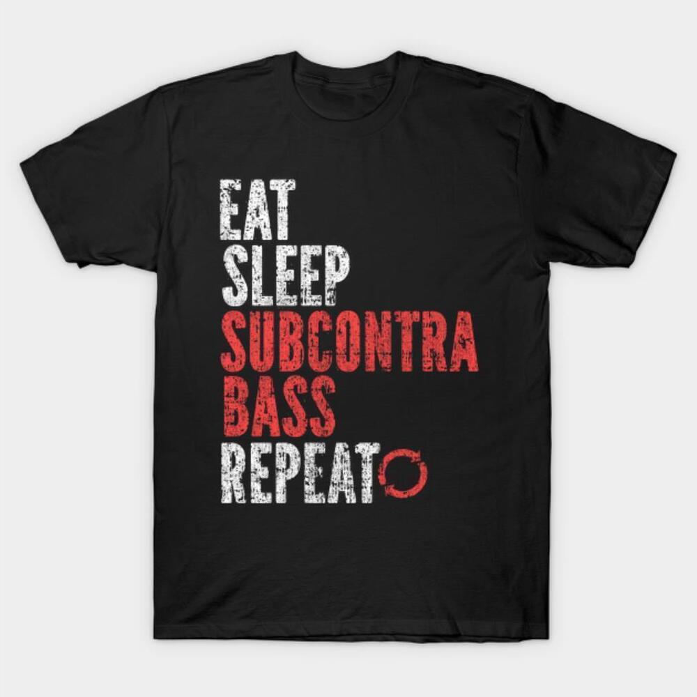Eat Sleep Subcontra Bass Repeat Halloween Tshirt